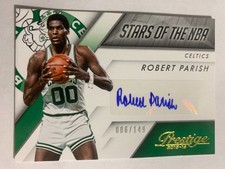 ROBERT PARISH AUTOGRAPH CARD NUMBERED 006/149, 2015-16 PRESTIGE STARS OF THE NBA