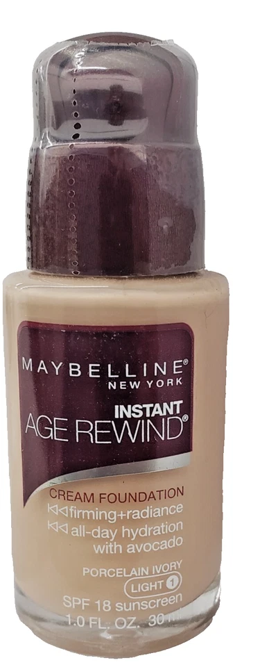 NEW MAYBELLINE Instant Age Rewind Cream FOUNDATION-PORCELAIN IVORY LIGHT 1 - Image 1 of 1