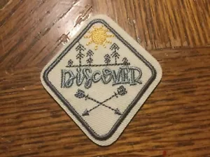 Discover Embroidered Iron/Sew ON Patch 2.25”x 2” Cute New - Picture 1 of 1