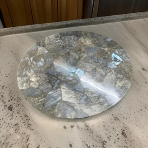 Stunning Labradorite Coffee Table Top, Center Console Table For Living Room Deco - Picture 1 of 5