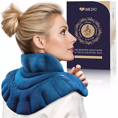 Microwave Neck Warmer Shoulder Wrap Heated Pain Relief Hot Cold Wheat Bag Heat - Image 1 of 4