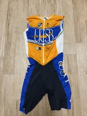 De Soto Triathlon Jumpsuit Bib Tank Sleeveless Men’s Medium - Image 1 of 4