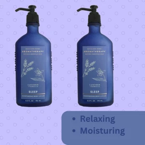 2 Sets: Bath & Body Works Aromatherapy Sleep Lavender Vanilla Body Lotion 6.5 oz - Picture 1 of 2