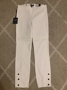 Womens Vera Wang White Dress Pants Size Small - Picture 1 of 4