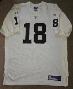 Vtg Randy Moss Oakland Raiders Reebok AUTHENTIC Jersey Sz 54 - Picture 1 of 8