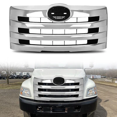  Grill For Hino 238 258 268 338 2011-2018 Chrome Horizontal Billet Main Grille - Image 1 of 4