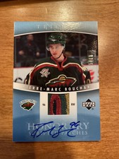 2006-07 Upper Deck Trilogy Honorary Scripted Patch Auto P-M Bouchard /10