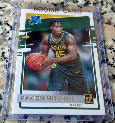 DAVION MITCHELL 2021 Donruss #1 Draft Pick RATED Rookie Card RC Kings🔥🔥🔥$$$ - Image 1 of 2