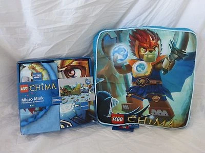 3 pc Lego Chima Extreme Battle Micro Mink Twin Sheet & Deco Pillow Set NIP - Image 1 of 4