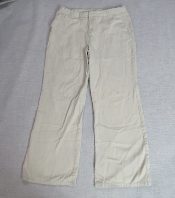 法国烤面包裤男孩尺寸 20.5 Plus 米色卡其色校服休闲版型 — 第 1/4 张图片