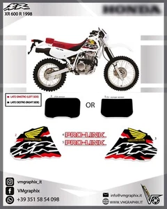Aufkleber XR 600 R 1998 XR 600R XR600RW adhesives/graphics/stickers/decals - Bild 1 von 1