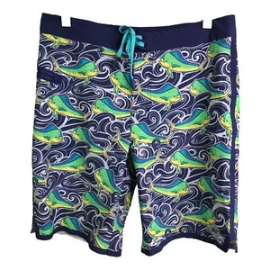 Pantalones cortos de tabla Vineyard Vines para hombre 30 pantalones cortos de tabla con onda de pez delfín corte láser $145 - Imagen 1 de 9