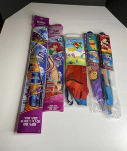 X-Kites Skybugz Disney Pooh Mickey Ariel Frog Vintage Flying Kite Set Of 5 New - Picture 1 of 10