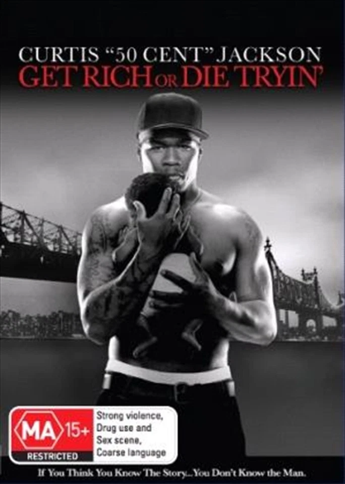 Get Rich Or Die Tryin' (DVD, 2005) 50 Cent, Adewale Akinnuoye-Agbaje, Joy Bryant - Image 1 of 1
