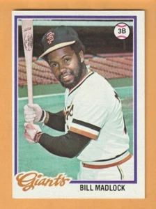 Bill Madlock Gigantes de San Francisco 1978 Topps #410 Decatur Illinois - Imagen 1 de 2