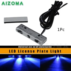 Weatherproof LED Mini Number License Plate Light Running Lamp For All Motorcycle - Picture 1 of 6