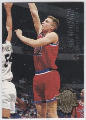 M) 1994-95 Fleer Ultra NBA Basketball Trading Card Jim McIlvaine #344 - Image 1 of 2