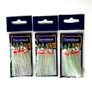 3 PAQUETES Danielson Cebo para Calamar UV Brillo Transparente Raya Brillo Paquete de 4 unidades - Imagen 1 de 11