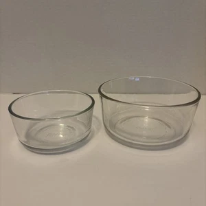 2 Pyrex name brand bowl set no lids 950 ml and 470 ml microwave safe - Picture 1 of 4