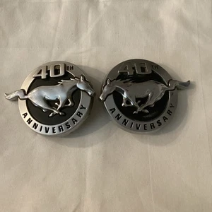 2004 Ford Mustang 40th Anniversary LH/ RH Fender Side Emblem Badge - Picture 1 of 5