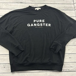 Sudadera Spiritual Gangster Pure Gangster cuello redondo ligera para mujer grande negra - Imagen 1 de 7