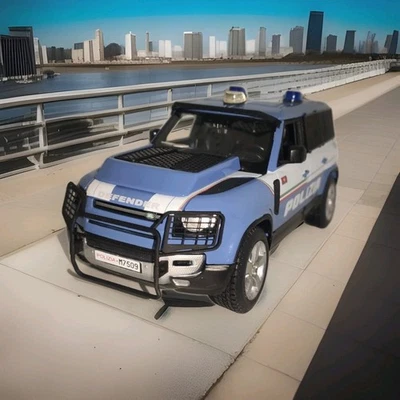 Land Rover Defender A110 Blindato Antisommossa  1/24 Artigianale - Immagine 1 di 4