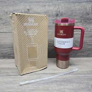 Stanley Gilded Sugar Box Red & Gold Quencher 2.0 Becher Griff | 40 Oz Neu - Bild 1 von 12