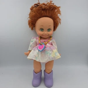 So Shy Sherri Baby Gesicht Puppe 1990 Galoob rote Haare beweglich 13 Zoll beweglich #9 - Bild 1 von 12