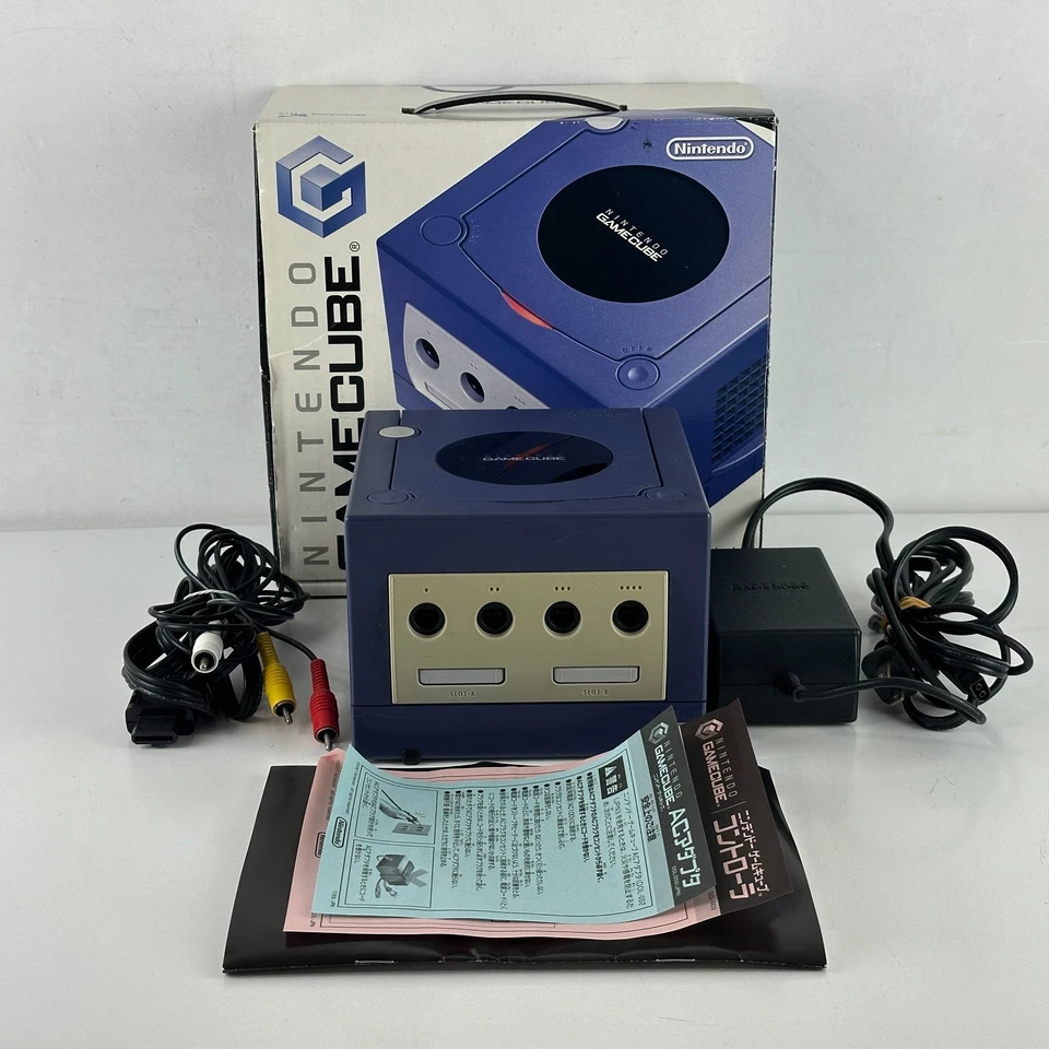 Nintendo Gamecube Indigo DOL-001 Console Console Original Import NTSC-J - Imagen 1 de 4