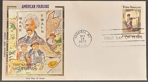 US #1470 FDC Colorano Silk Cachet 1972; Mark Twain; Only 1200 prepared   *d - Picture 1 of 1