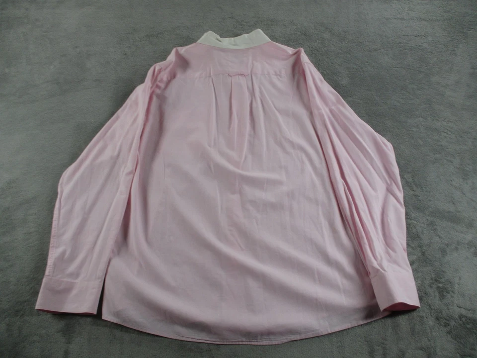 Camisa Oxford Gap Para Hombres 2XL Rosa Blanco Cuello Abotonado Manga Larga Bolsillo Algodón Foto 1 de 4