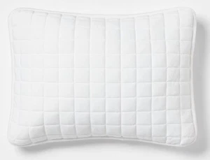 Room Essentials Cotton Blend Jersey Quilt Sham - Standard, White - Picture 1 of 7