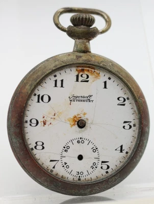 INGERSOLL WATERBURY POCKET WATCH 204895 FOR REPAIR (HN) - Image 1 of 3