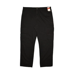 WRANGLER NEW $45 Authentics Twill Relaxed Fit Cargo Pant Black Men's 44 - Picture 1 of 4