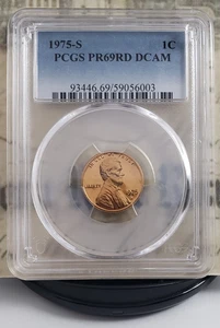 Centavo de prueba Lincoln Memorial 1975-S - PCGS PR69RD DCAM - ¡Bonito! 6003 - Imagen 1 de 4