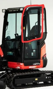 Upper Door Glass To Fit Kubota U27-4 2014 Onwards - Picture 1 of 1