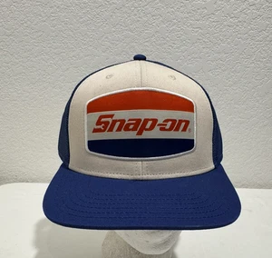Snap On Tools Logo Trucker Mütze Mesh Snapback Cap rot weiß blau NEU - Bild 1 von 7