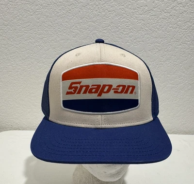 Herramientas a Presión Logo Camionero Sombrero Malla Snapback Gorra Rojo Blanco Azul NUEVO Foto 1 de 4