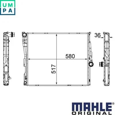 RADIATOR ENGINE COOLING CR 1393 000S FOR BMW X3/E83/F25 M57D30 N55B30A M54B30 - Image 1 of 4