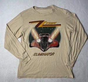 Vintage ZZ Top Eliminator Tour Size Small Long Sleeve Shirt • Single Stitch - Picture 1 of 4