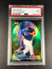 KEN GRIFFEY JR 1998 FLEER ULTRA FALL CLASSICS HOLOFOIL INSERT PSA 9 POP5 NO 10's