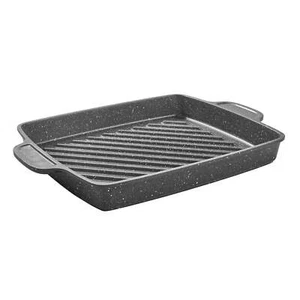 12 in Square Oven Safe Cast Aluminum Grill Pan - Picture 1 of 8