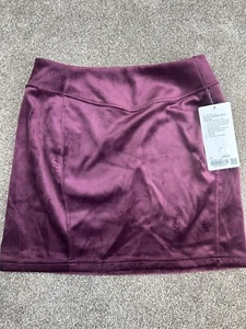 Minigonna Lululemon Scuba HR vita alta nuova con etichette *velluto* taglia media colore granato - Foto 1 di 10