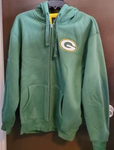 Green Bay Packers Sweatshirt Men's XXL NFL Football Team Zip Up Hoodie Jacket - Picture 1 of 5