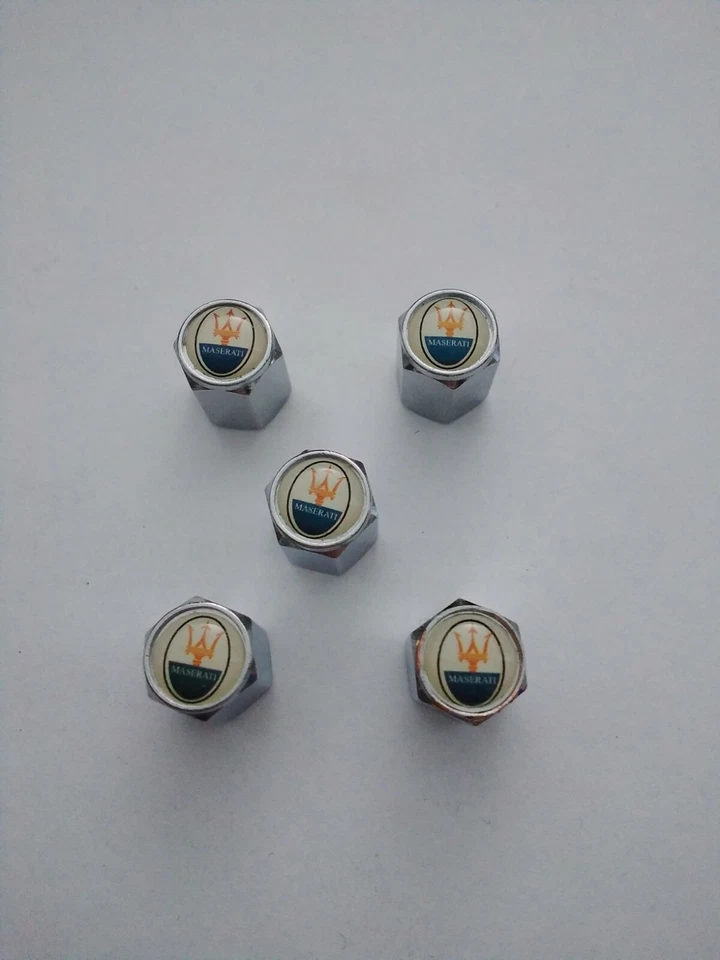Set of 5 Wheel Tire Caps Air Valve Stem Cover For MASERATI Truck Car Free Ship - Image 1 of 1