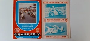 Rennprogramm Motorrad Grand Prix Brünn CSSR 1984 gebraucht - Bild 1 von 5
