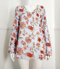 M&S COLLECTION Size 12 Boho Slit Sleeve Floral Print Blouse Top SUMMER Holiday