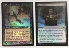 Silent Specter, Prerelease Promo, NM + FOIL Severed Strands, Guilds of Ravnica