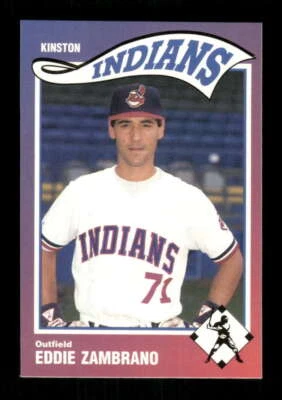 1990 Sportsprint Kinston Indians 25 Eddie Zambrano BXCP35 - Image 1 of 2
