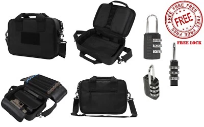 NcStar VISM Padded Double Pistol Range Bag w/Double Stack Magazine Pouches - Image 1 of 4